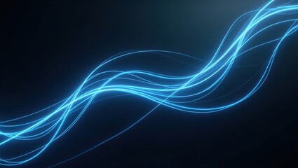 Abstract background with a intricate geometric pattern of glowing electric blue lines that crisscross and swirl in a mesmerizing dance.