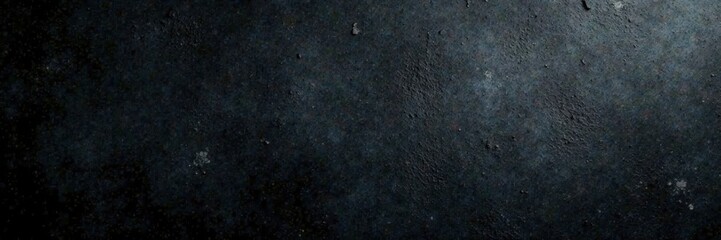 Naklejka premium Deep black distressed backdrop; uneven, gritty surface, textured background, grunge background