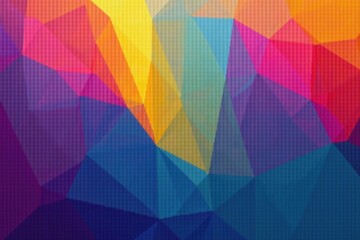 Abstract geometric gradient texture, vibrant color scheme, digital, template, trendy