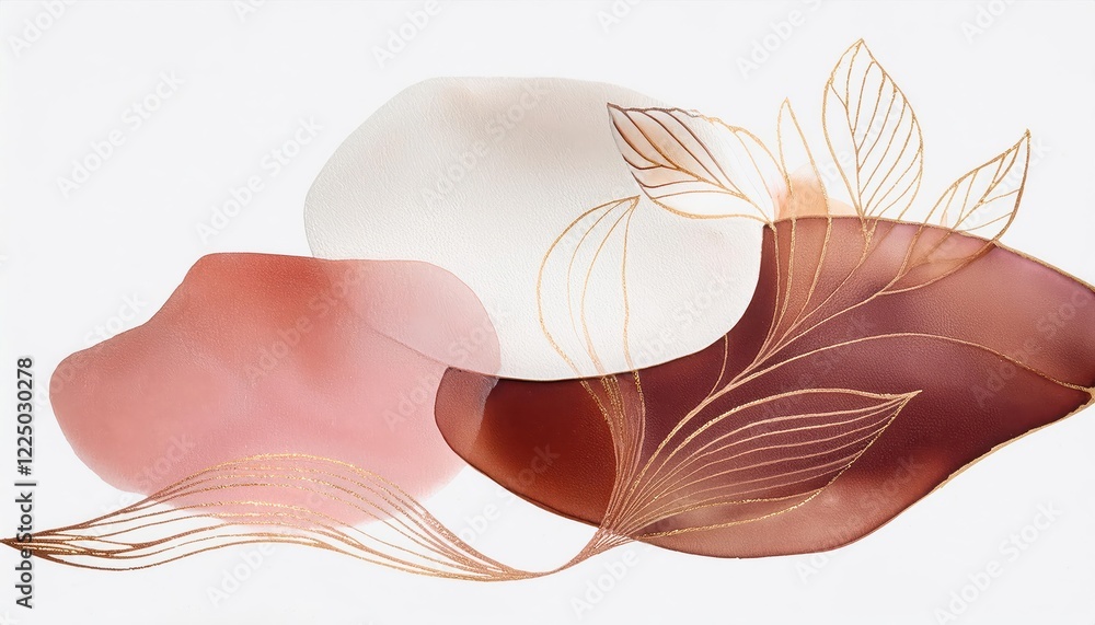 Poster vibrant abstraction a mesmerizing play of elements and textures in this striking artwork, emphasizin
