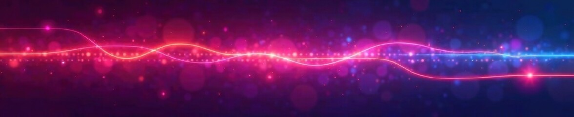 Vibrant neon lens flares streak across dark background, dynamic motion blur , abstract, aesthetic, color burst