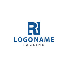 Fototapeta premium R Investment Logo Design Inspirations