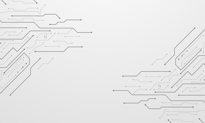 vector futuristic circuit board , Electronic motherboard , Communication and engineering concept , Hi-tech digital technology concept	
