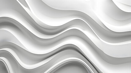 Abstract wavy white texture creating a smooth, modern aesthetic.