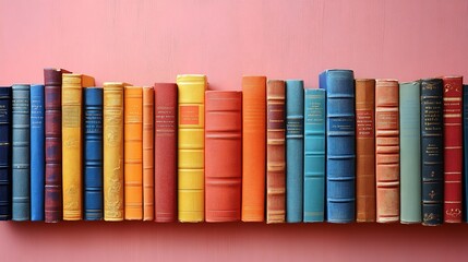 Naklejka premium A Colorful Collection of Vintage Books