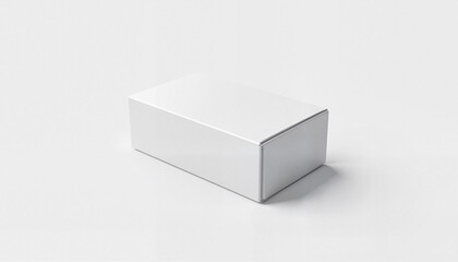 Rectangular Box Mockup on a white background