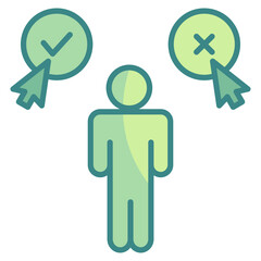 Decision-Making  Icon Element For Design