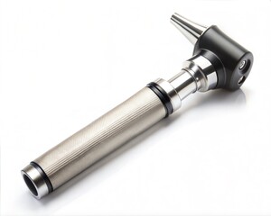 Fototapeta premium Medical object otoscope on a white background