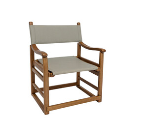 wooden chair isolated on white