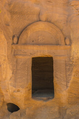 Madain Saleh, a UNESCO-approved historical site, is located in Al Ula, Saudi Arabia.