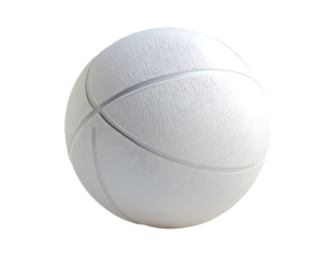 White Volleyball isolated on a white background