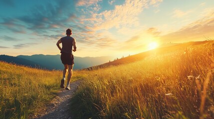 Outdoor exercises in nature, healthy lifestyle, fitness activities, balanced nutrition, yoga, meditation, active living, mental wellness, healthy sustainable habits, vibrant energy, and positivity.