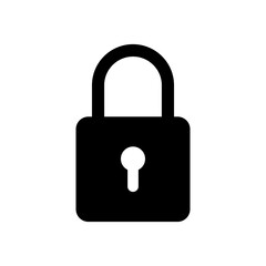 Security lock icon. symbolizing data protection, encryption, privacy, and digital security.