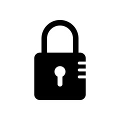 Security lock icon. symbolizing data protection, encryption, privacy, and digital security.