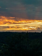 Obraz premium sunset in the mountains