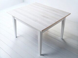 White Wood Tabletop, Isolated, Paint, Texture,  Studio Photography, Clean Background,  DIY Project, Craft Surface,  High-Resolution Image