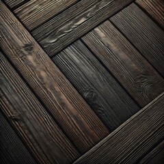 Close-up view of a dark, seemingly aged wooden surface
