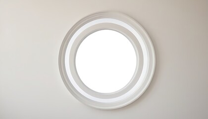 Fototapeta premium white circle window frame isolated on white background,window, aged, cut out, gold, image, mirror, no people, open, oval, painting, photography, picture,8645