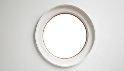 white circle window frame isolated on white background,window, aged, cut out, gold, image, mirror, no people, open, oval, painting, photography, picture,645