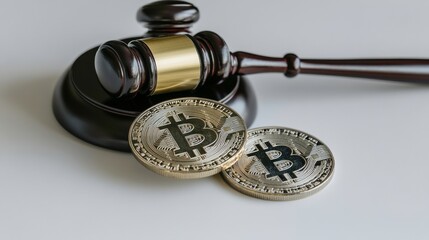 Fototapeta premium Legal Concepts of Cryptocurrency and Digital Currency Regulation