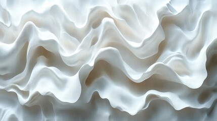 Fototapeta premium White Wave Abstract Texture Background