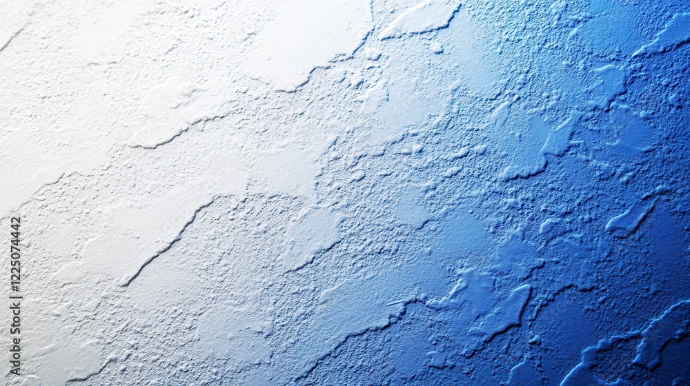 Poster abstract background texture with a gradient transition from white to dark blue, featuring a rough, s