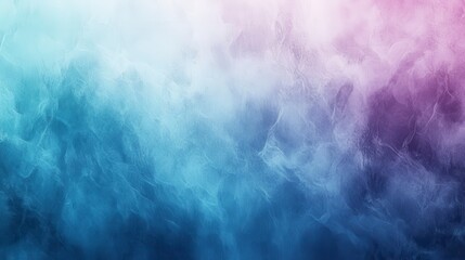 Obraz premium Abstract background with blue, teal, and pink color gradients. The image features a textured, cloudy effect with subtle speckles of light. It evokes