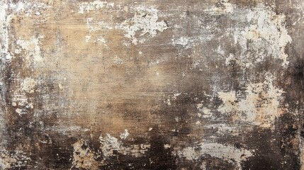Obraz premium Abstract background texture with mottled brown, beige, and gray tones. The surface shows a distressed, aged effect with variations in color and