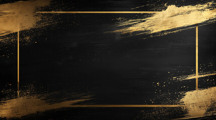 Elegant Black and Gold Abstract Luxury Background