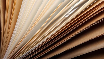 Intriguing Closeup of a Folded Paper Texture, Showcasing Ripples and Layers of Rich, Neutral Hues, Capturing the Beauty in Simplicity.
