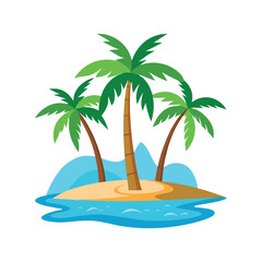 palm tree vector, vector and illustration, vector style