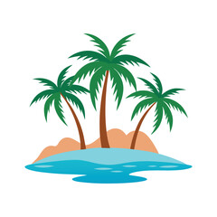 palm tree vector, vector and illustration, vector style