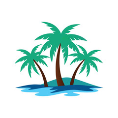 palm tree vector, vector and illustration, vector style