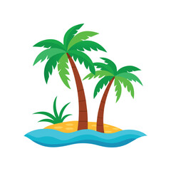 palm tree vector, vector and illustration, vector style
