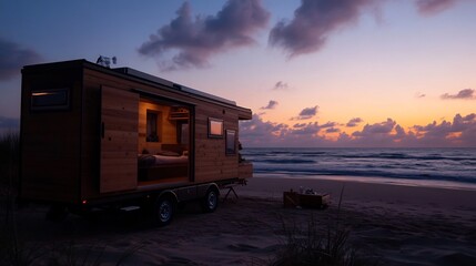 Sunset Beach Glamping: Tiny Home on the Coast