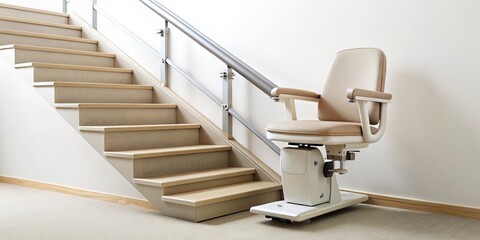 Stairlift on Wooden Stairs