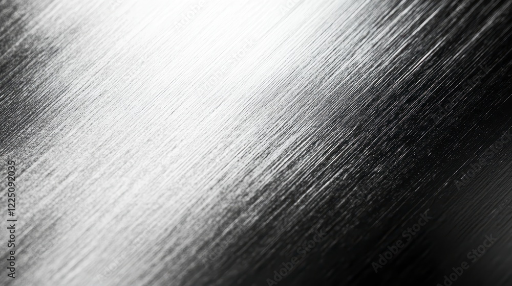 Poster abstract grayscale texture with diagonal lines and varying shades of gray creating a metallic or bru