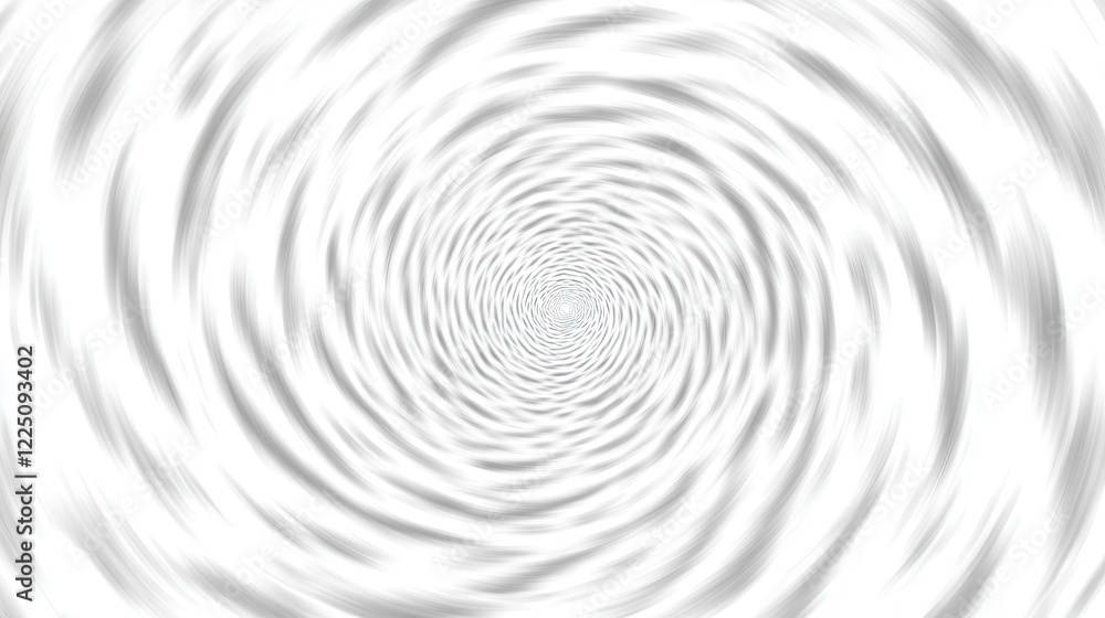 Poster abstract grayscale swirling vortex pattern, creating a hypnotic and dizzying effect. the image featu