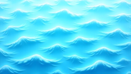 Obraz premium Seamless wave pattern with blue and white tones resembling ocean ripples 