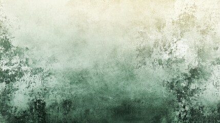 Abstract background with a textured, mottled effect in shades of green, beige, and white. The image features a grainy, speckled texture with