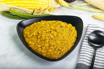 Vegan cuisine - Indian soup daal