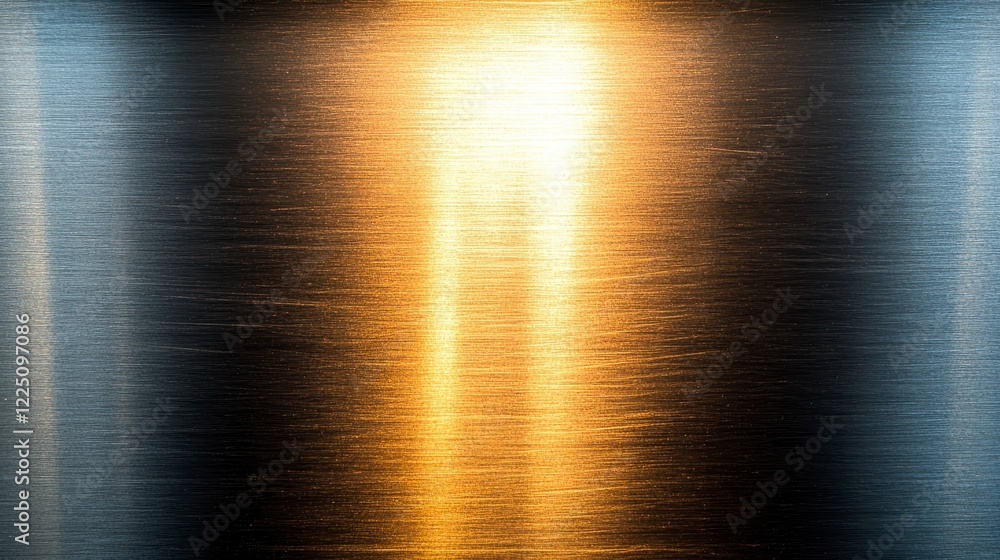 Poster abstract background image featuring a gradient of metallic textures, transitioning from cool gray bl