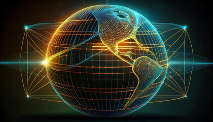 Study of global gravitational force grid based on laws of motion and action-reaction principles