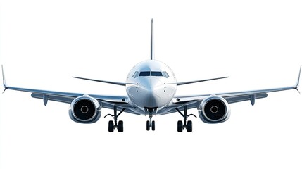Obraz premium passenger plane white background