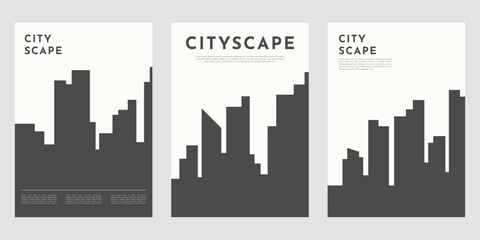Fototapeta premium Cityscape poster design. Modern event poster design template.