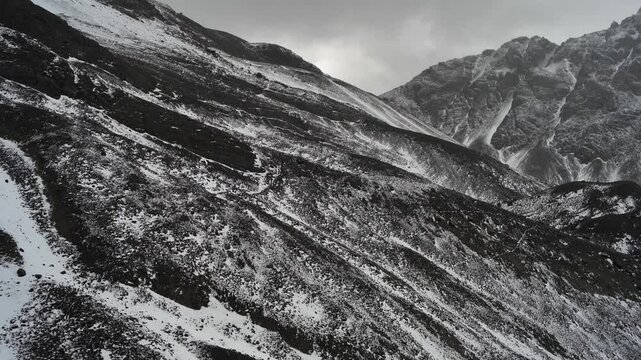 Patagonia, Ushuaia icy rock