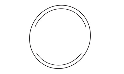Circle line drawing border frame design decoration ornament art pattern mockup empty abstract black color message word product mockup empty doodle element texture object icon circle frame luxury retro