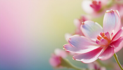 Fototapeta premium Pink spring flower background