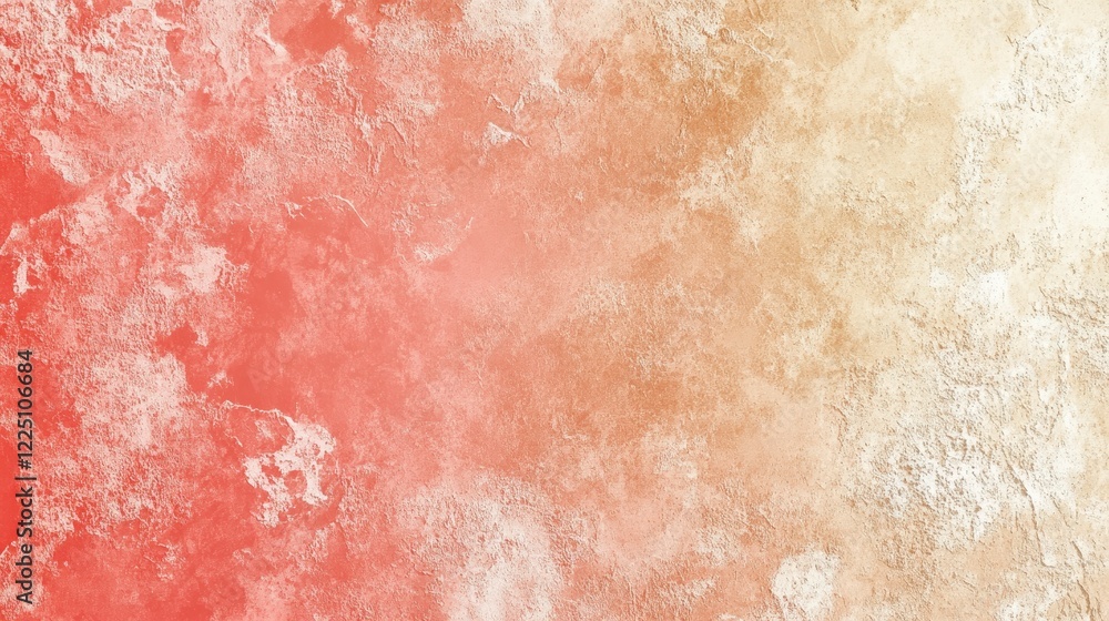 Poster abstract background with red and beige tones, textured surface, gradient effect, speckled pattern. i