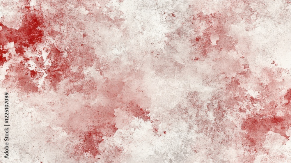 Poster abstract background featuring red and grey splatters on a white backdrop. the texture is rough and m